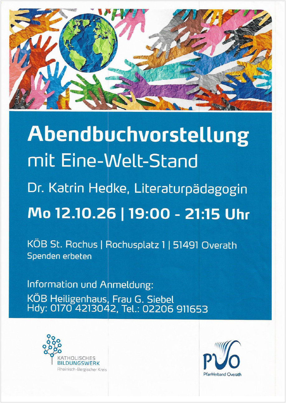 Plakat Abendbuchvorstellung 2026 (c) G. Siebel